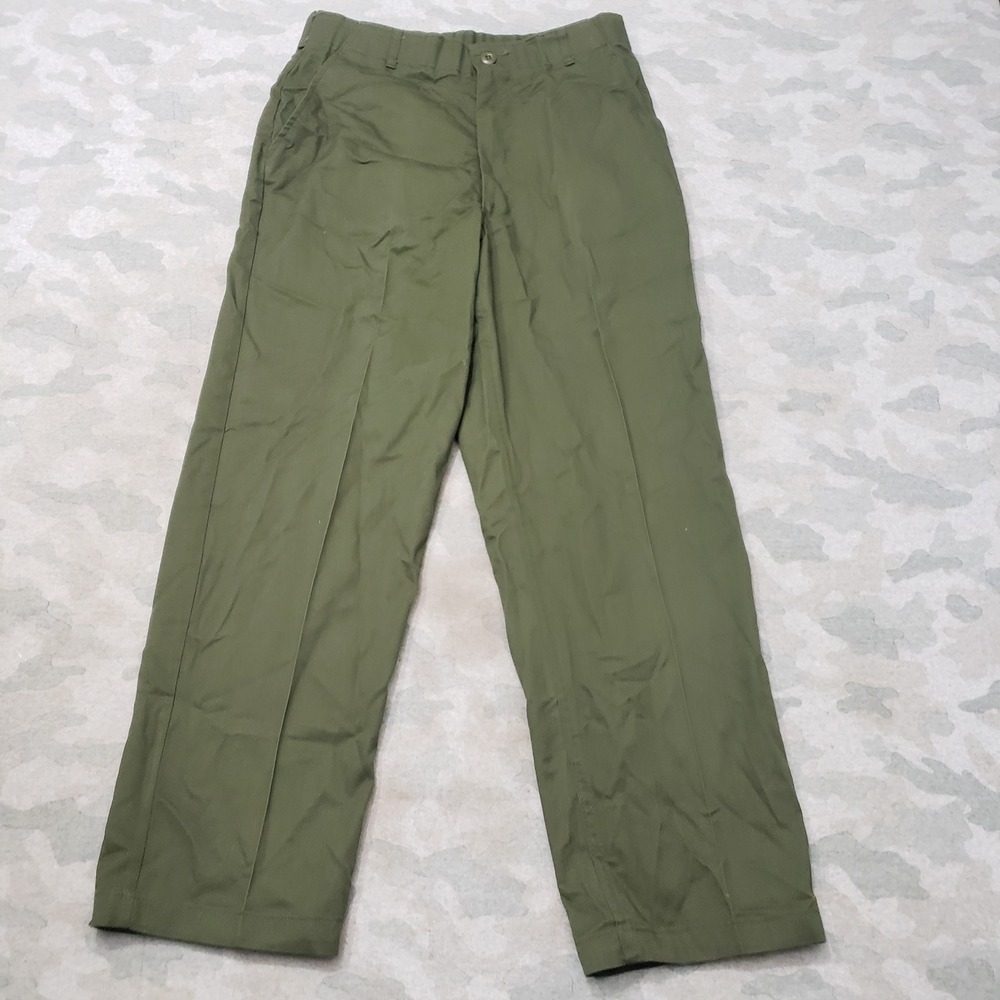 Vtg Coastal Industries Military Trousers Pants Mens 34x29 Green Utility OG 507
